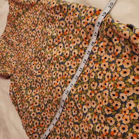 Women's Floral,Size XL, Open Back, Ruffle, Midi Summer Sexy Sun Dress - Picture 7 of 10